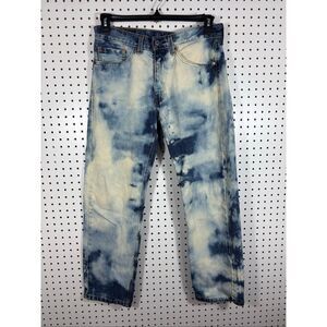 Levis 505 mens tie dye denim jeans size 32x29